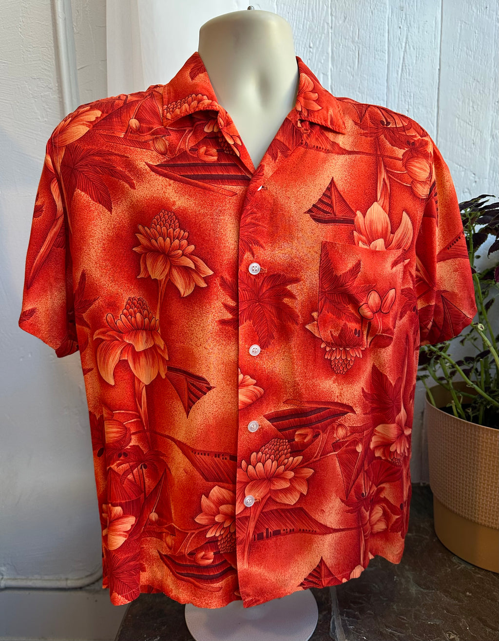 40s/50s Mona Loa rayon Hawaiian shirt