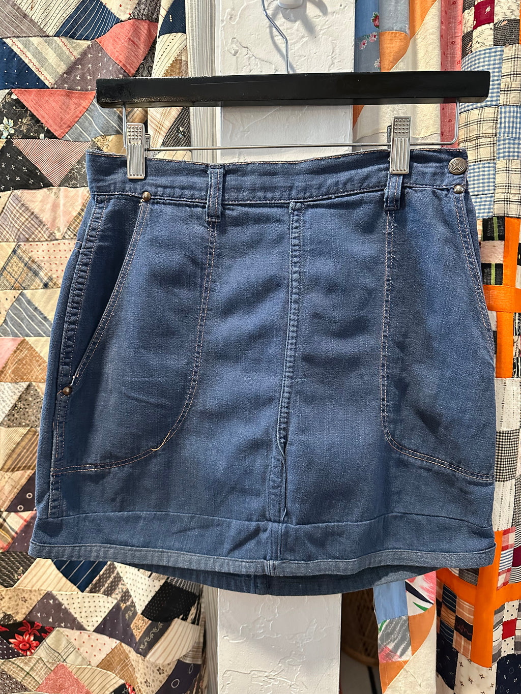 40s side zip mini skirt