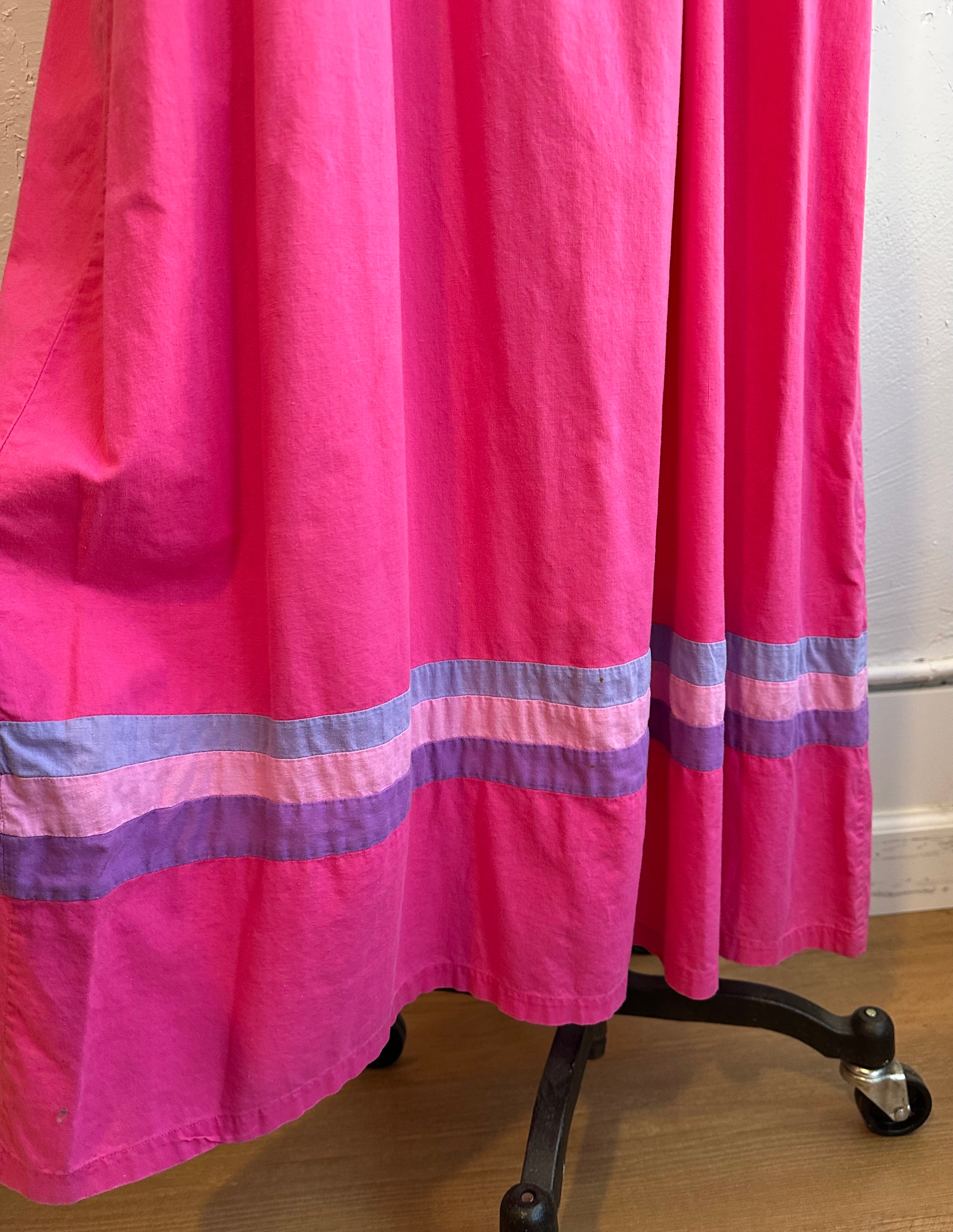 Charisma pink cotton maxi dress