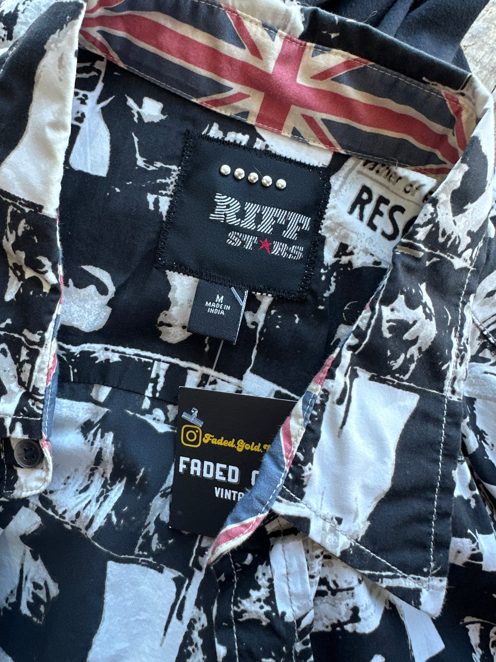 Rolling Stones Riff Stars picture long sleeve shirt