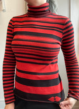 Load image into Gallery viewer, Sonia by Sonia Rykiel striped long sleeve turtleneck
