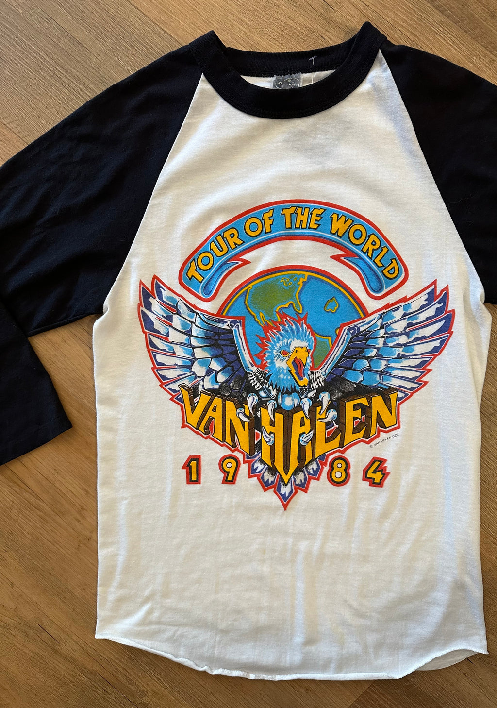 Van Halen 80s raglan