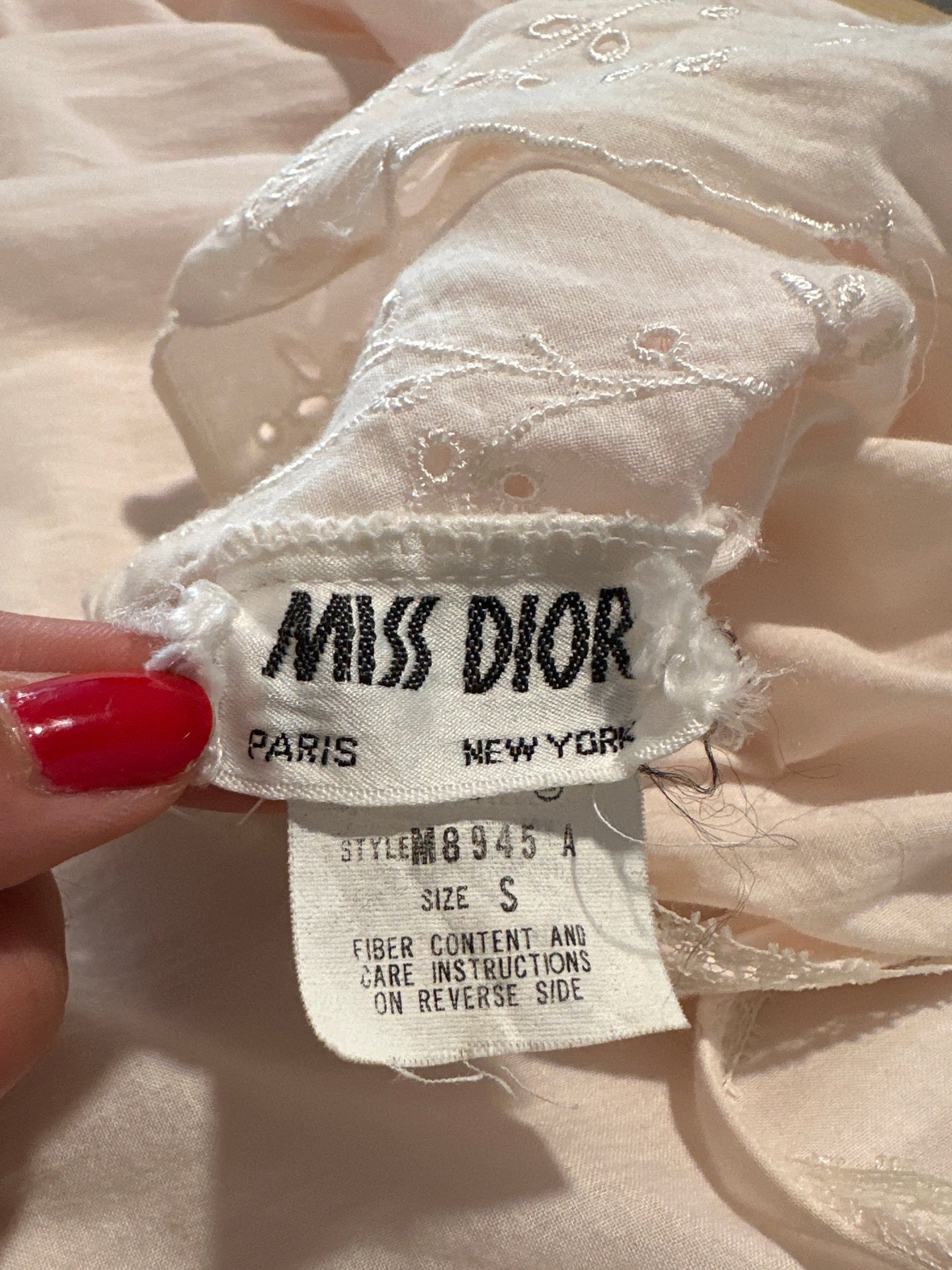 Miss Dior cotton sheer dress