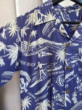 Load image into Gallery viewer, 40s purple/white Hawaiian shirt
