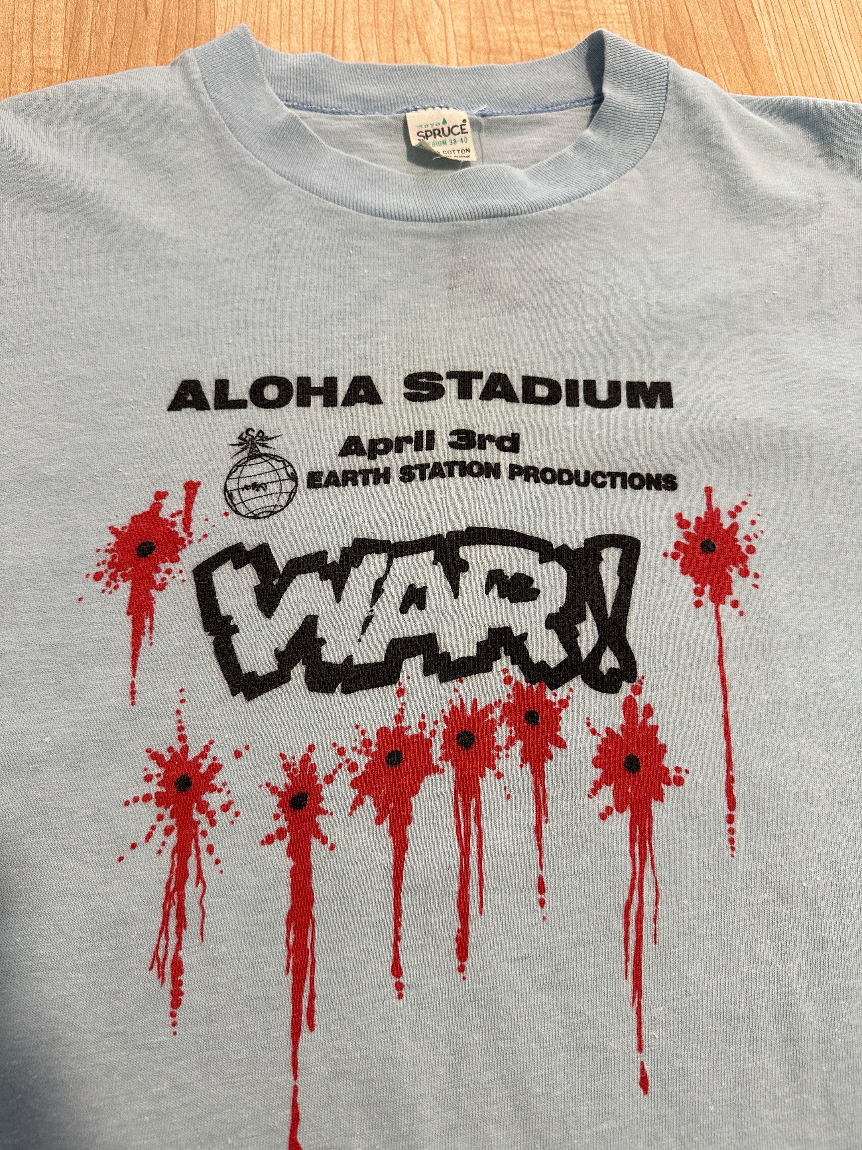 Early 80s blue War concert tee