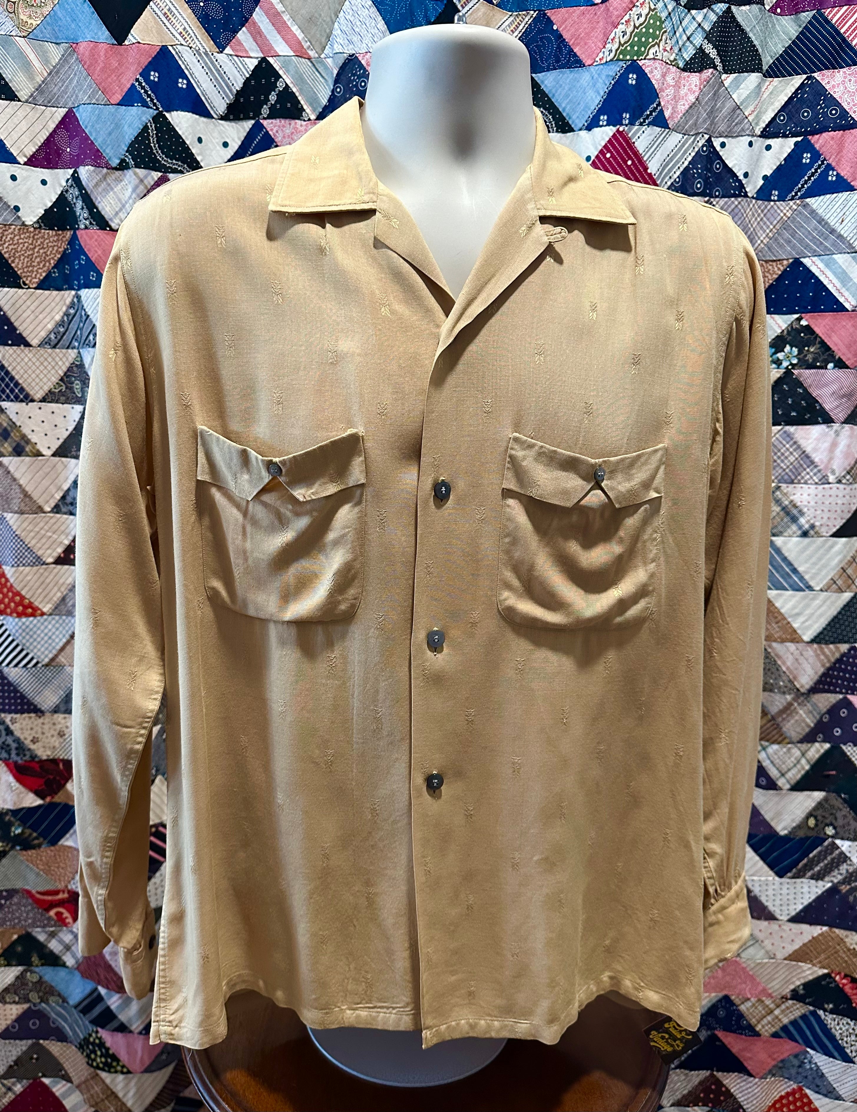 50s Classic Casuals textured button up shirt