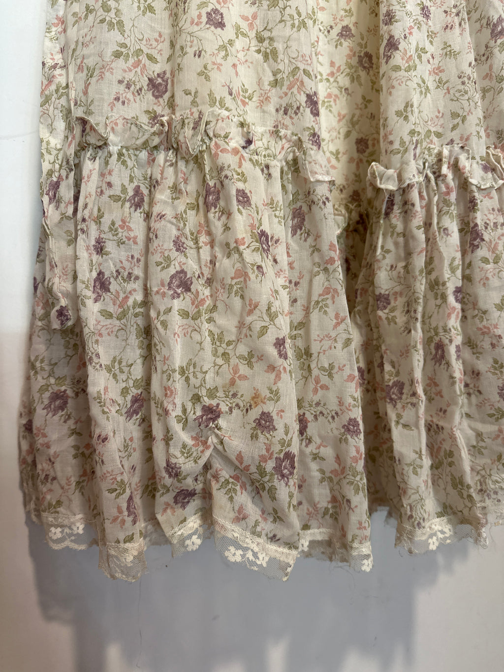 Gunne sax floral strapless dress
