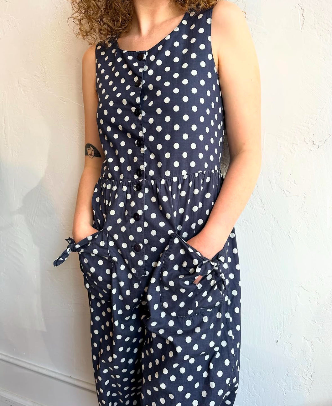 Laura Ashley polka dot jumpsuit