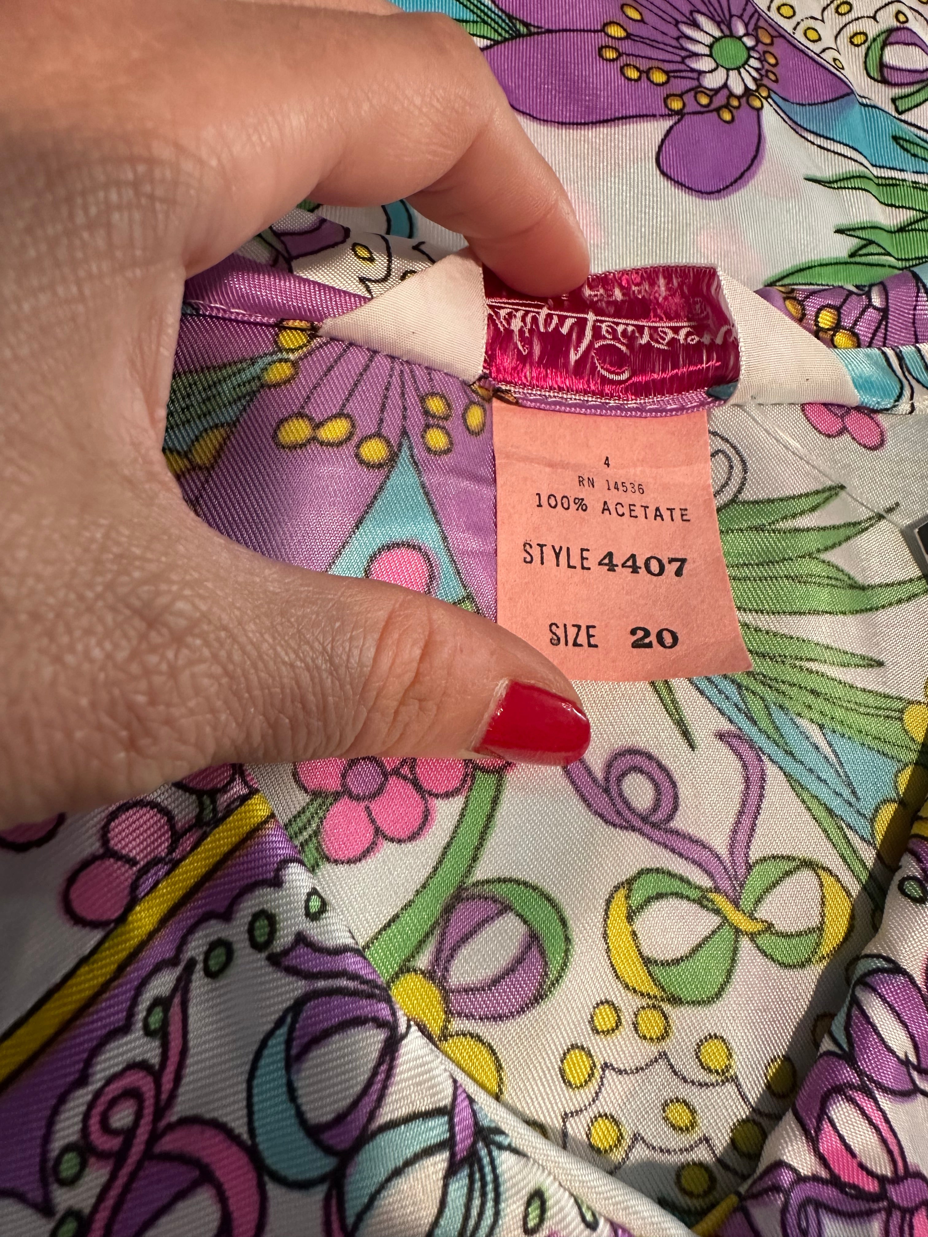 50s Evelyn Pearson floral house dress