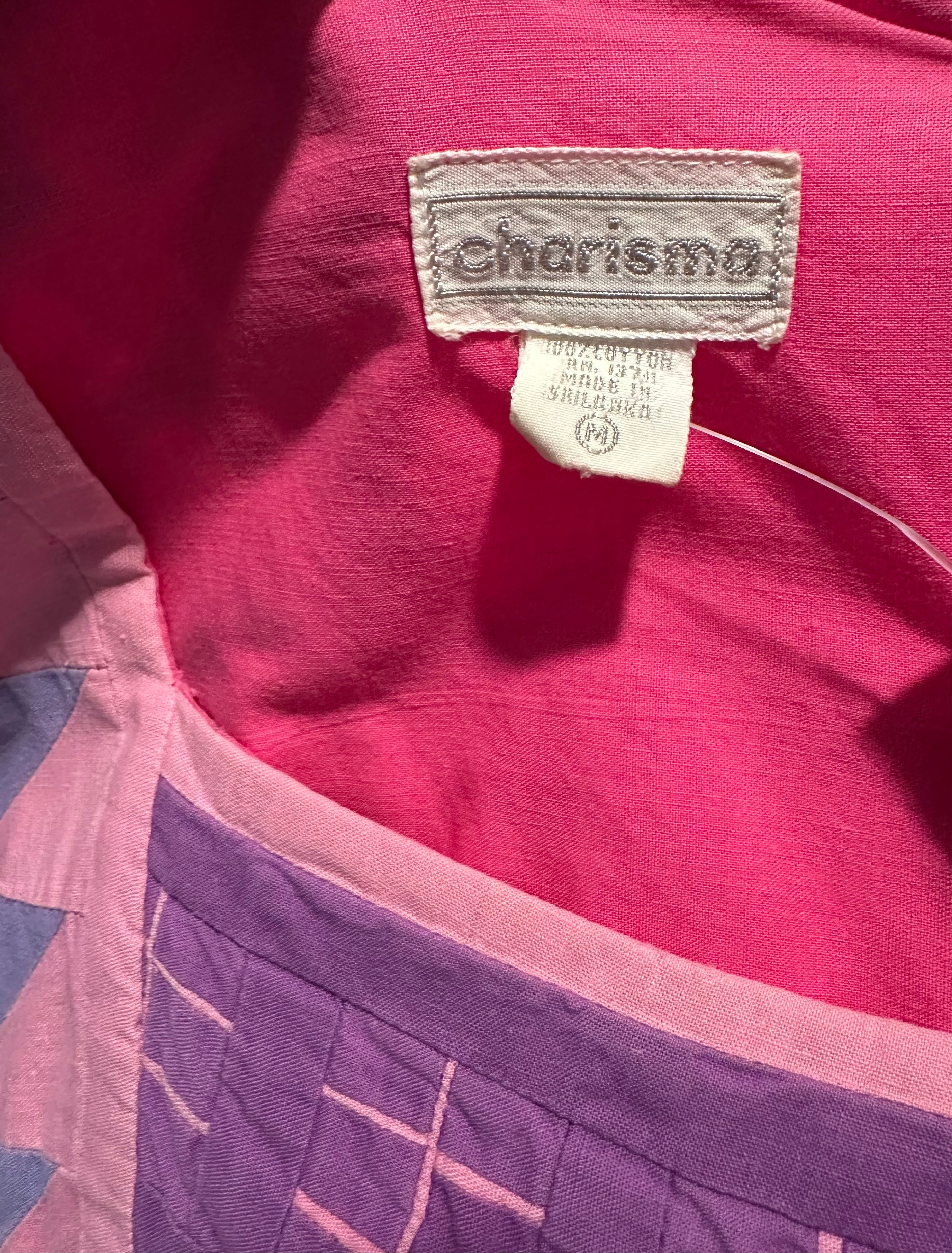 Charisma pink cotton maxi dress