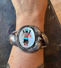 Kachina inlay cuff bracelet