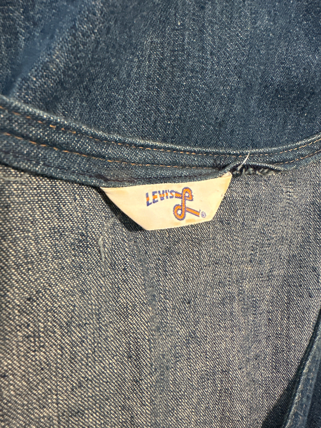 70s Levi’s orange tab denim dress