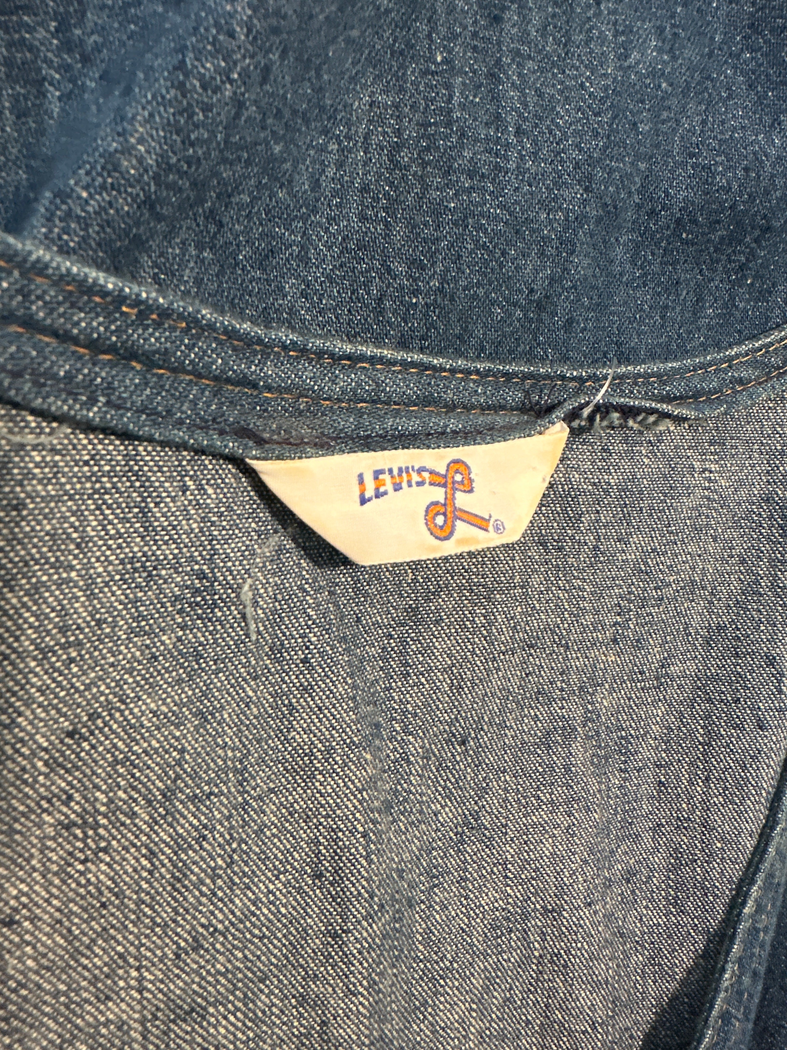 70s Levi’s orange tab denim dress