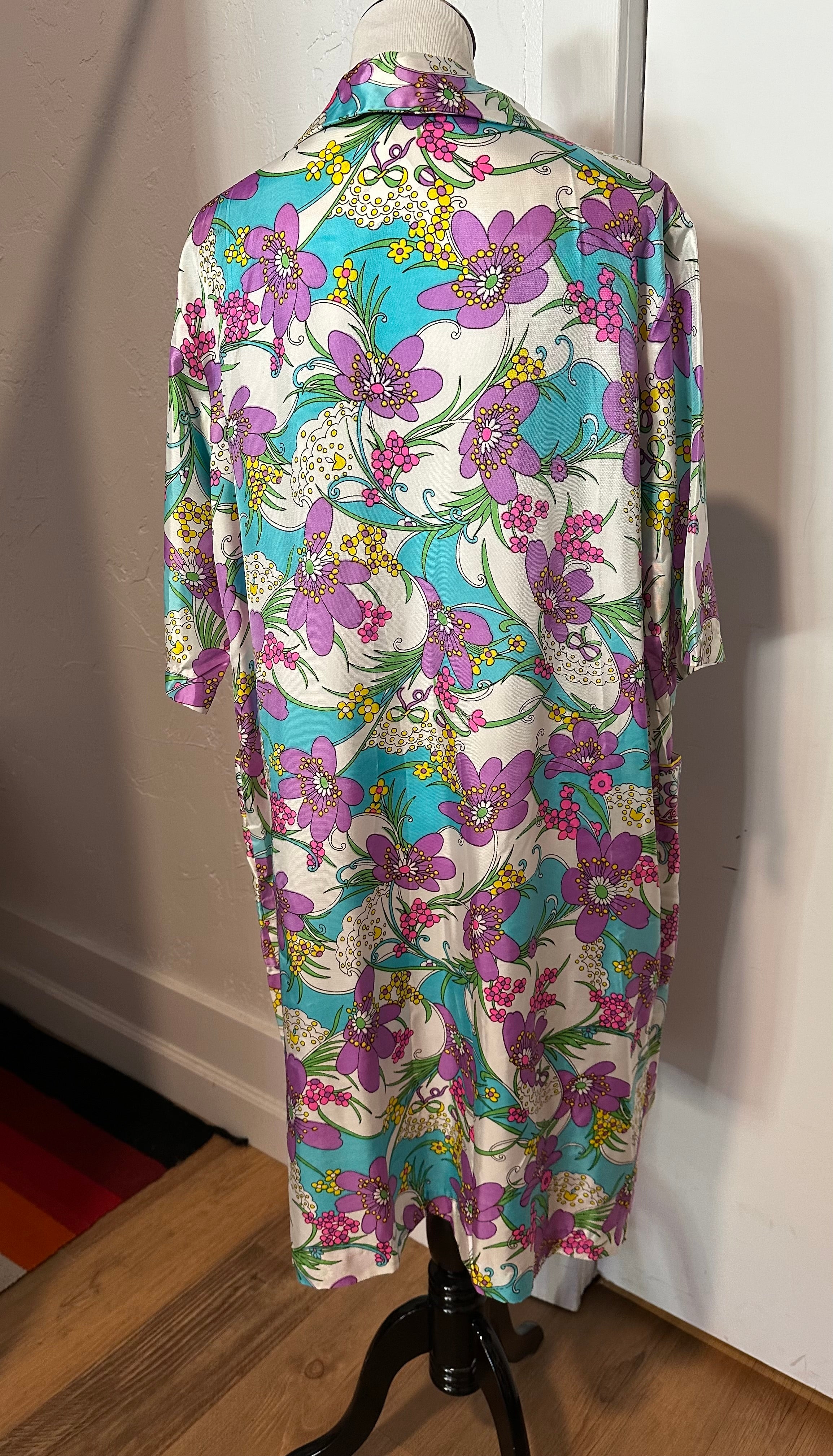 50s Evelyn Pearson floral house dress