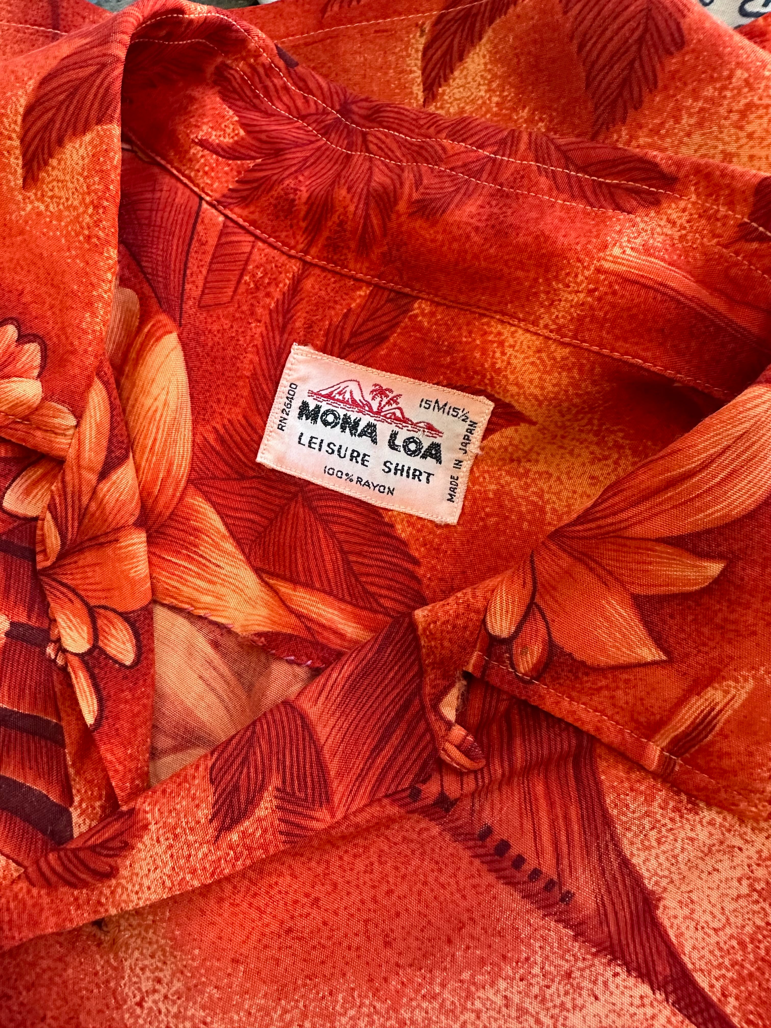 40s/50s Mona Loa rayon Hawaiian shirt