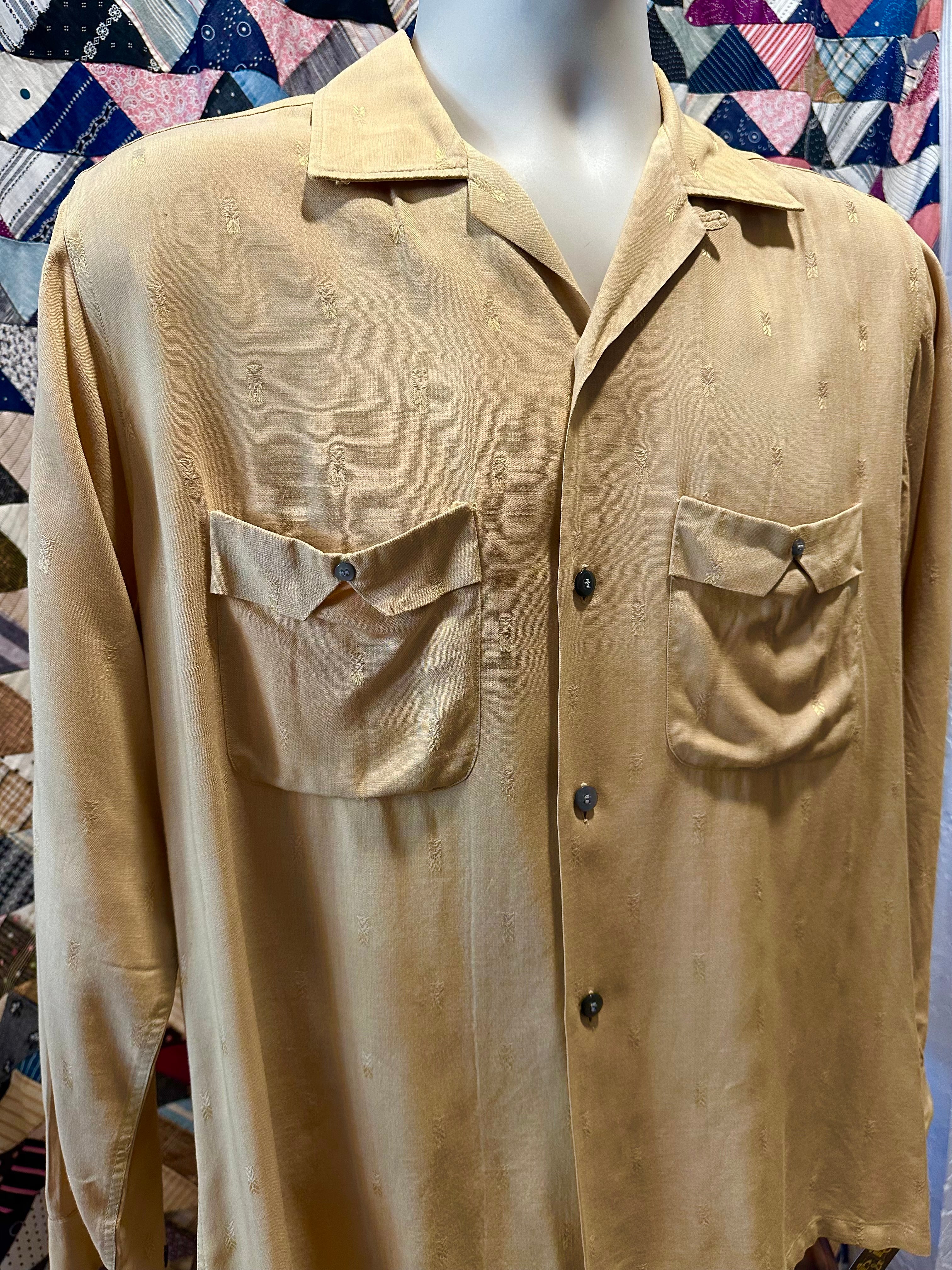 50s Classic Casuals textured button up shirt