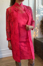 Load image into Gallery viewer, Lilli Diamond California 50s pink lace dress &amp; jacket set
