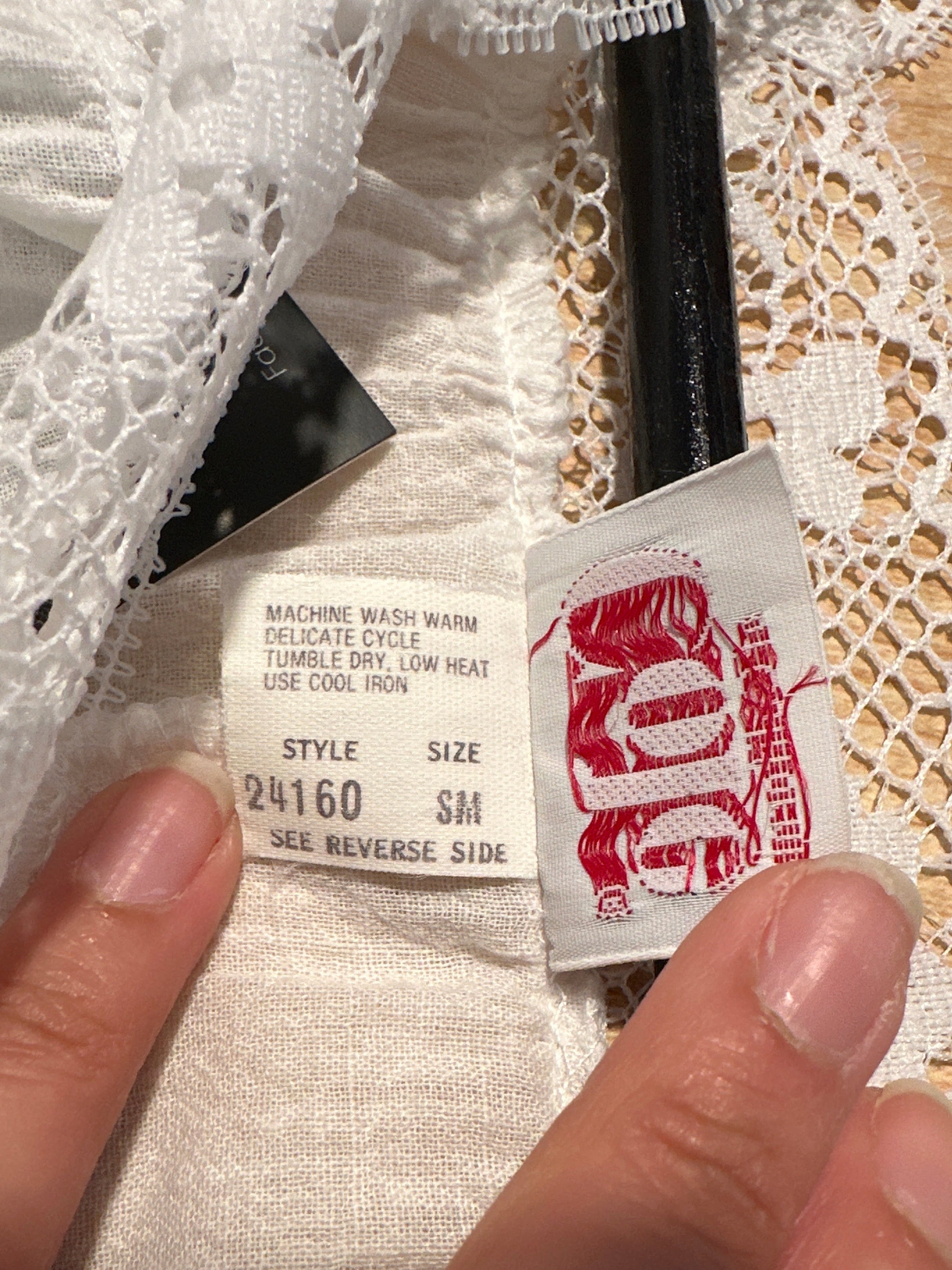 Cole of CA white lace panel dress