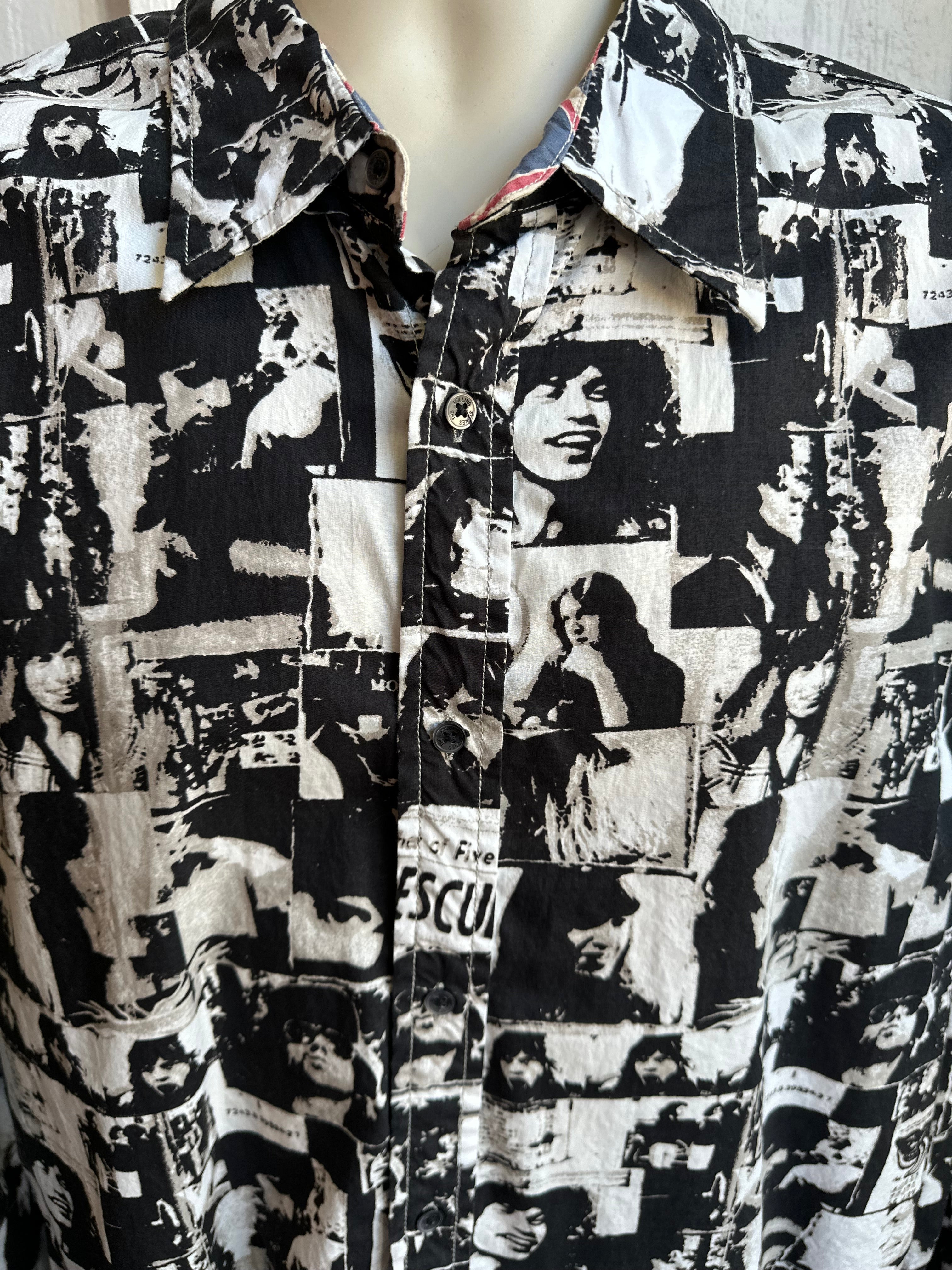 Rolling Stones Riff Stars picture long sleeve shirt