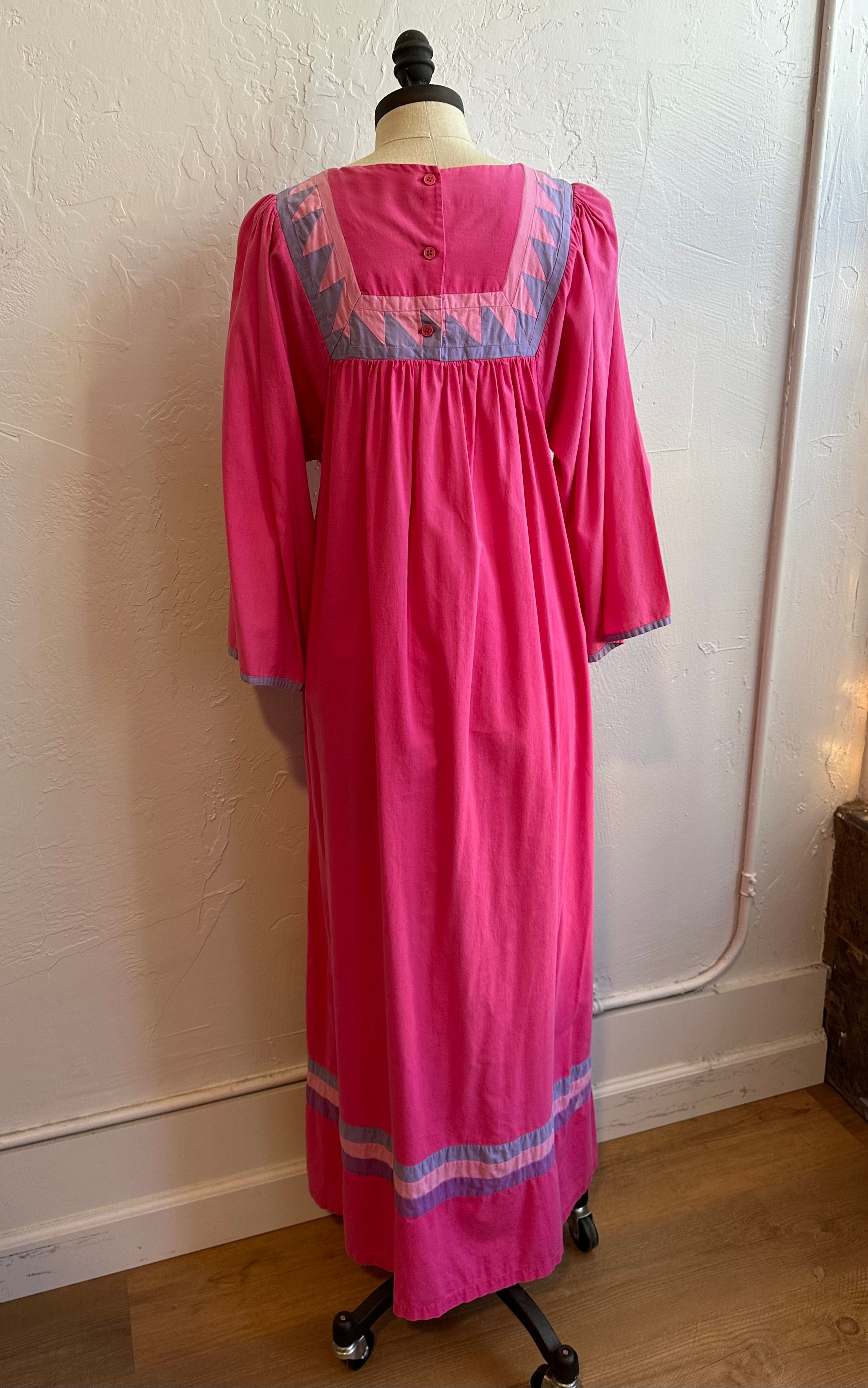Charisma pink cotton maxi dress