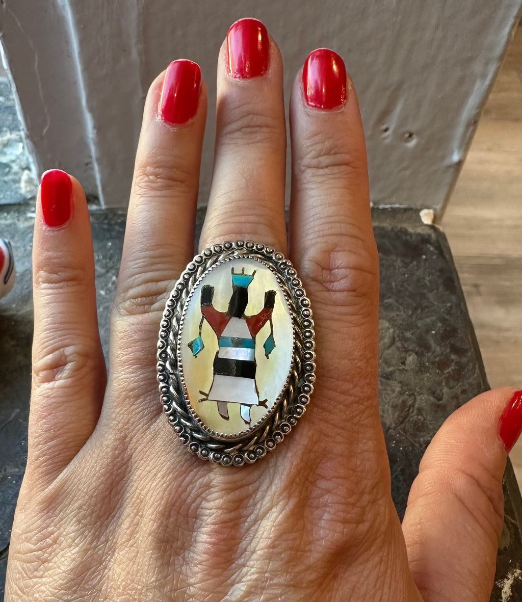 Kachina inlay RHB ring