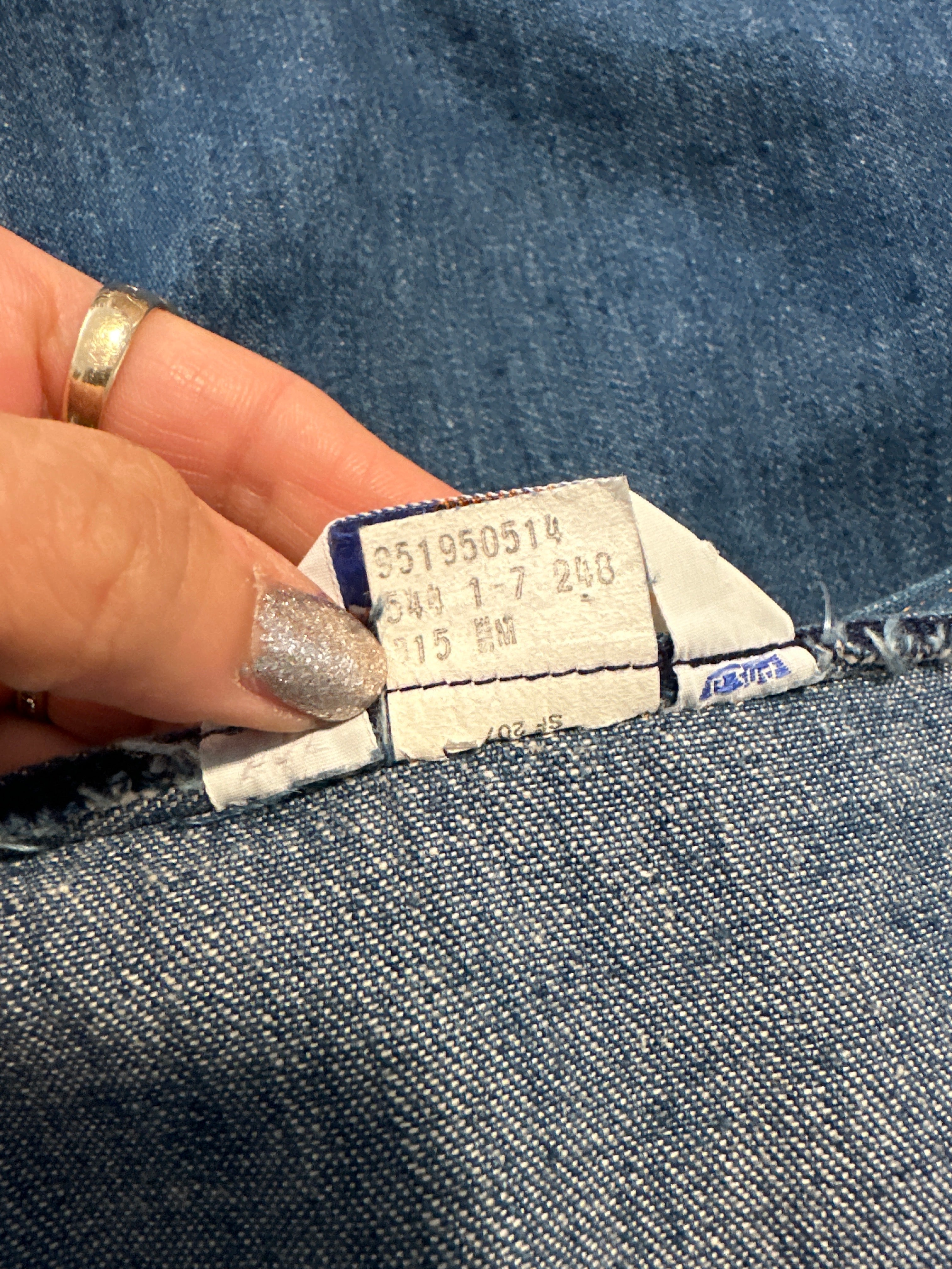 70s Levi’s orange tab denim dress