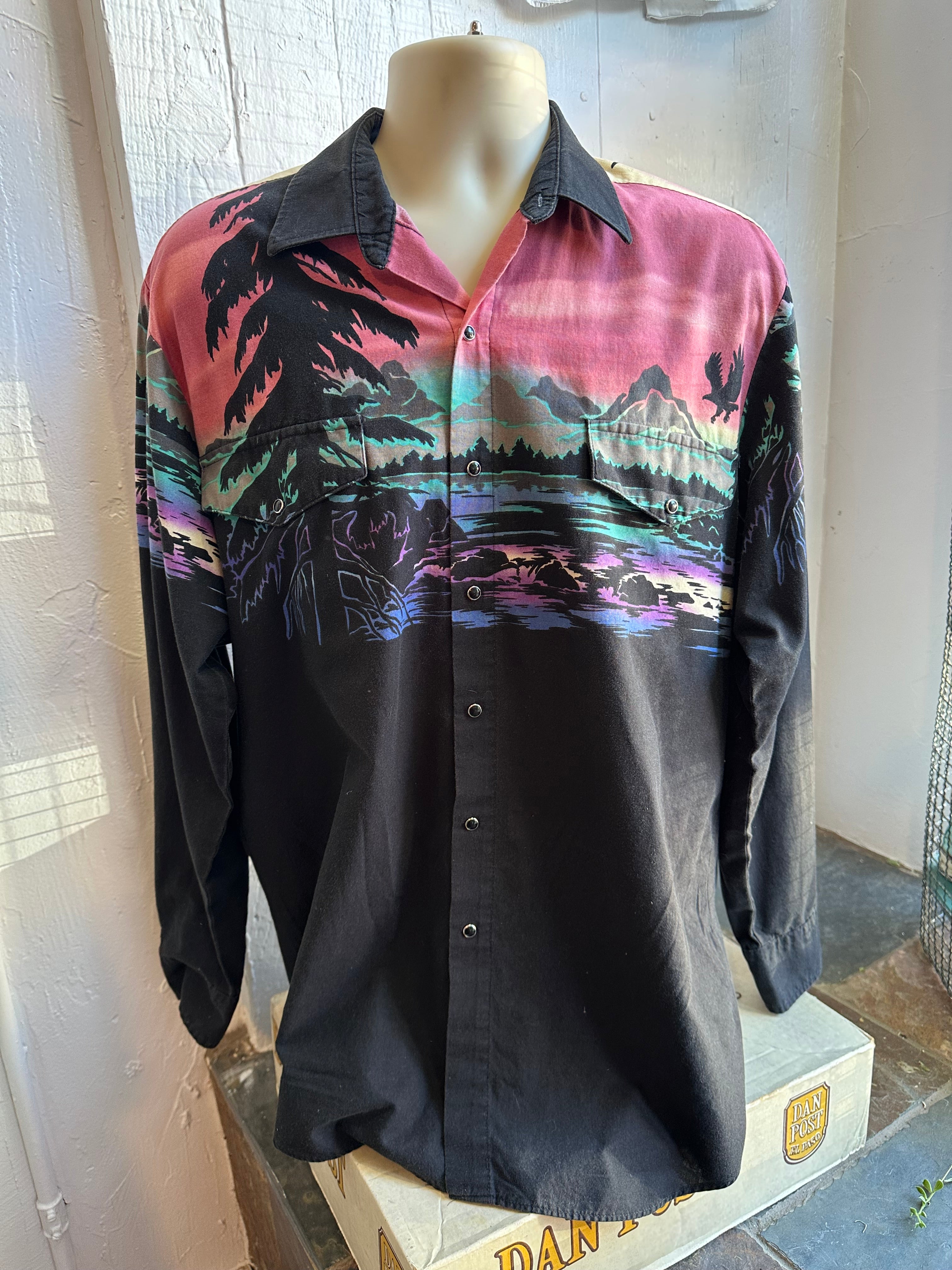 Roper Border scene pearl snap