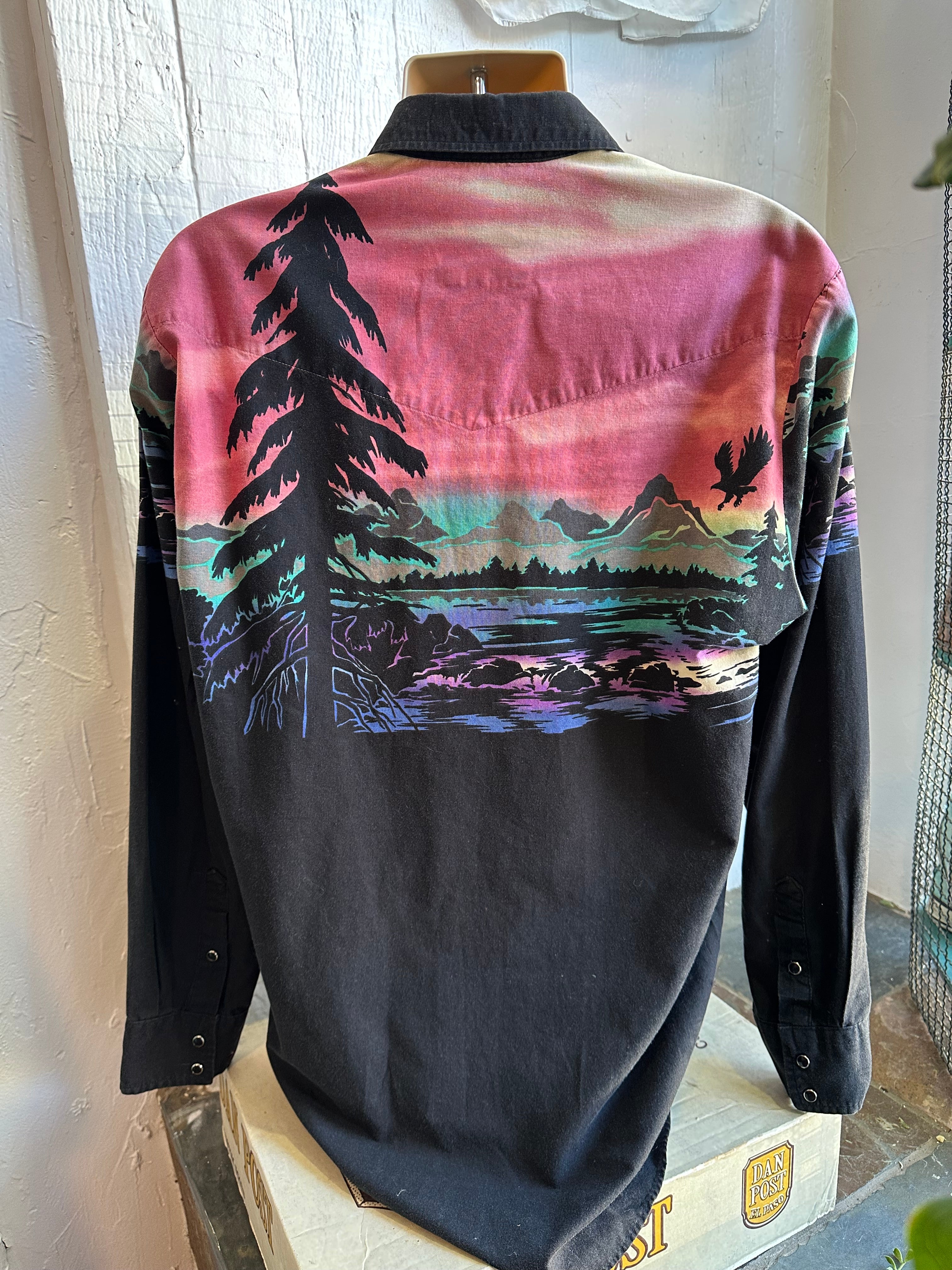 Roper Border scene pearl snap