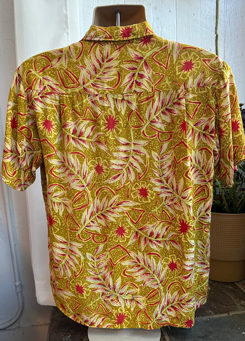 40s Surf & Sun Hawaiian rayon button up