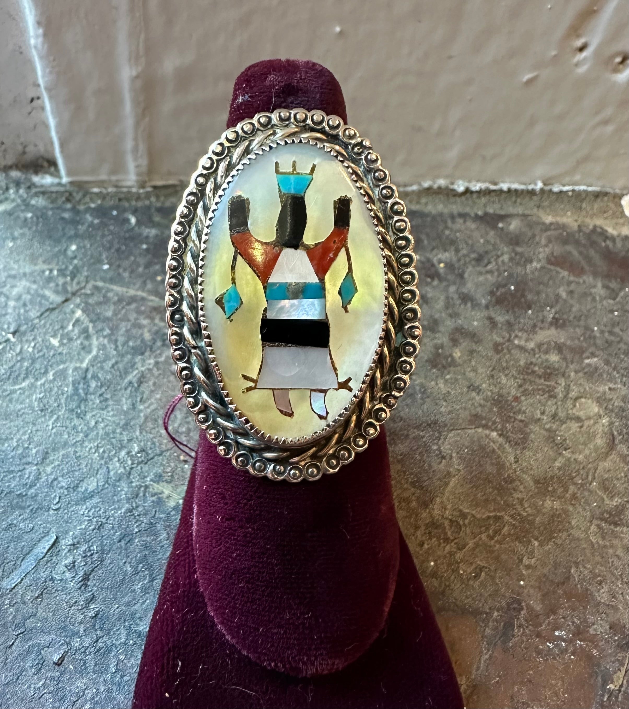 Kachina inlay RHB ring