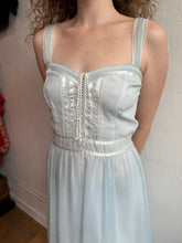 Load image into Gallery viewer, Gunne Sax baby blue maxi dress
