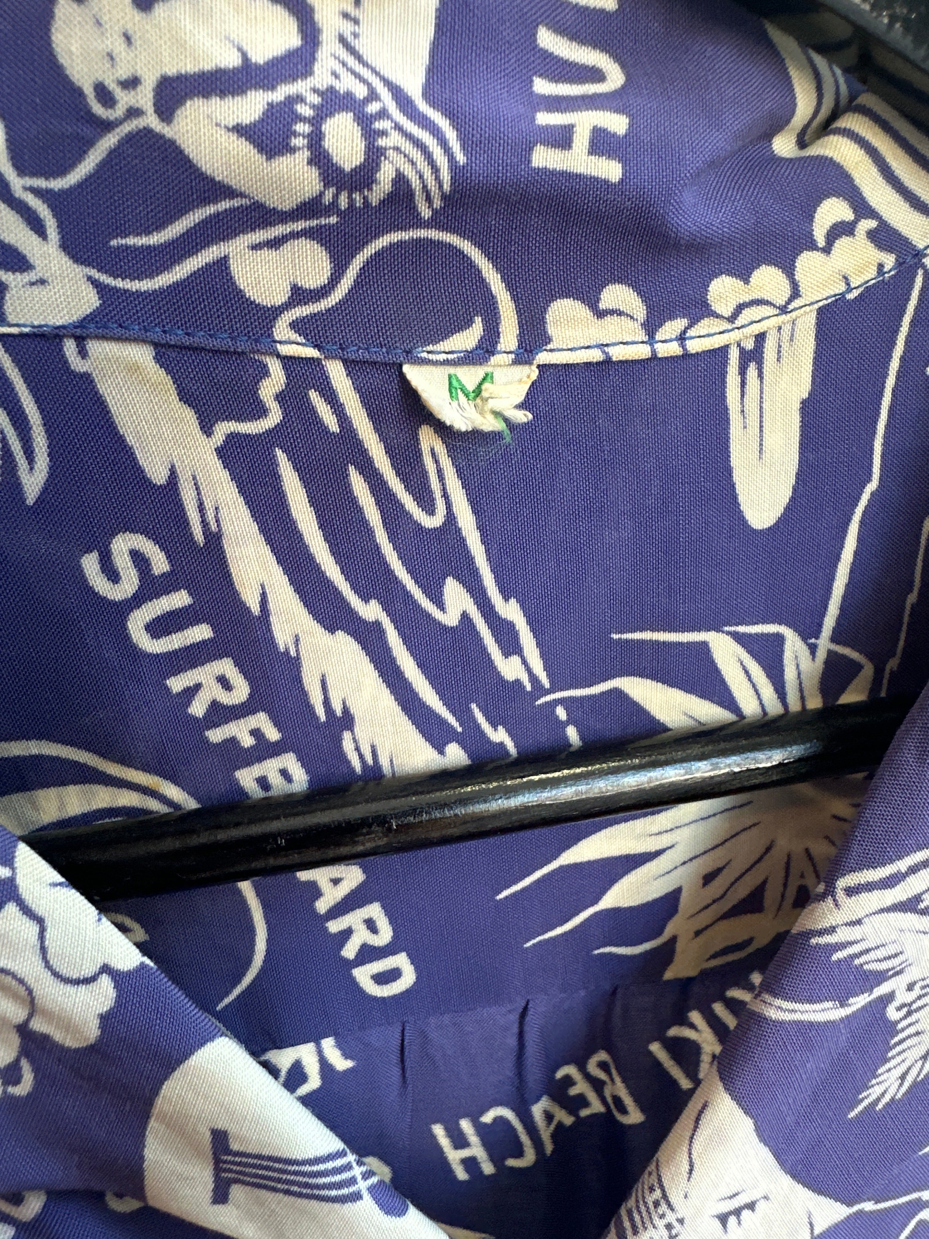 40s purple/white Hawaiian shirt