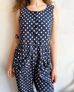 Laura Ashley polka dot jumpsuit