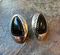 Large onyx sterling posts