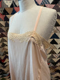 20s pink slip w/lace trim