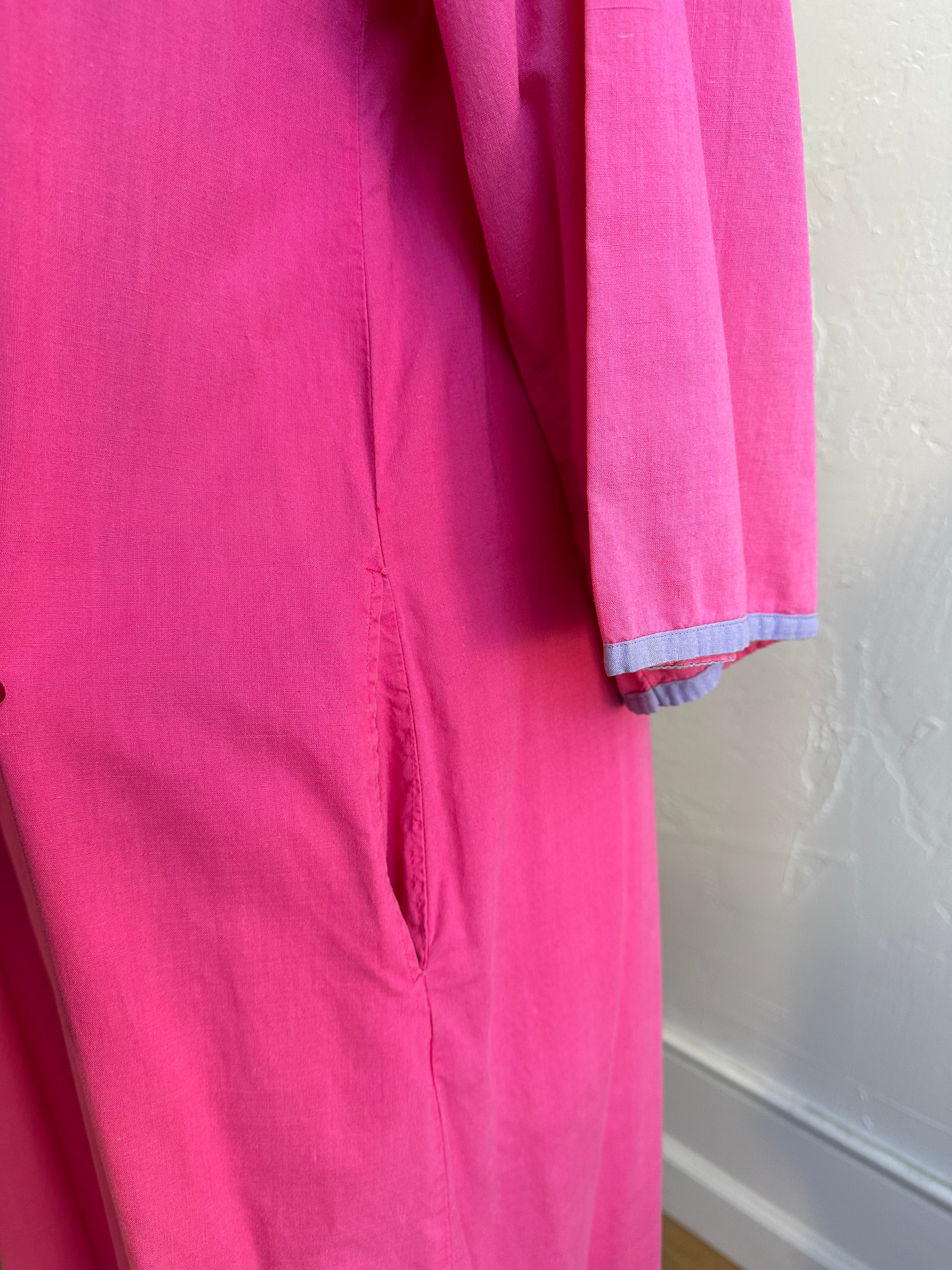 Charisma pink cotton maxi dress