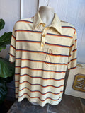 70s Hang ten stripe polo