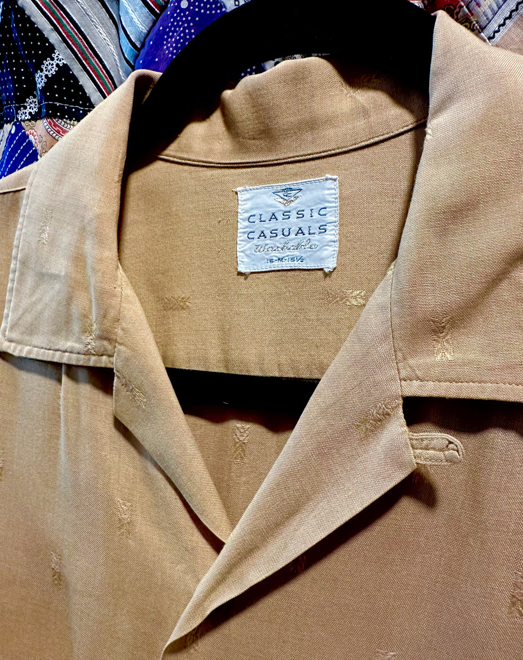 50s Classic Casuals textured button up shirt