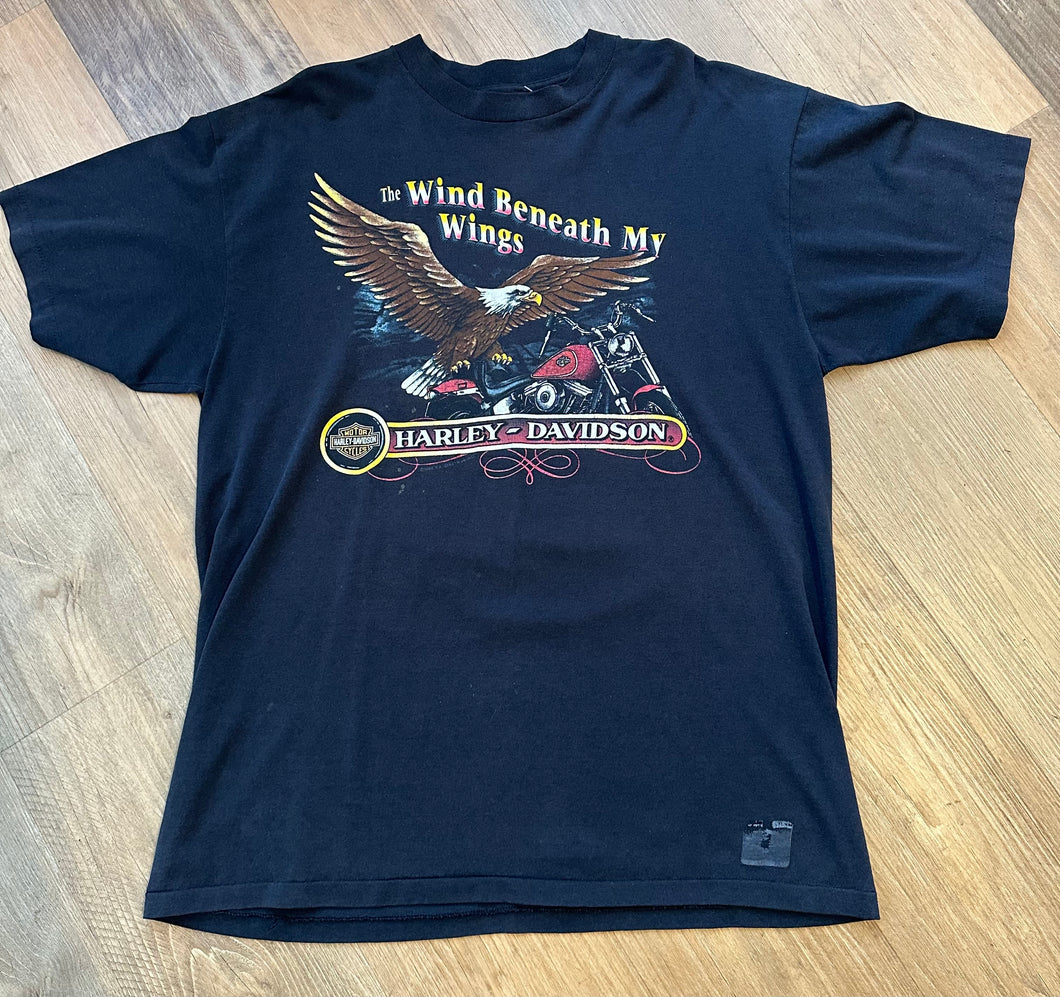 Harley wind beneath my wings tee