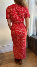 Load image into Gallery viewer, Abacus red floral s/s dress
